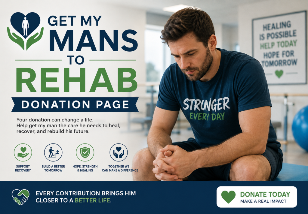 Get My Mans to Rehab Donation Page – Help Someone Start Recovery