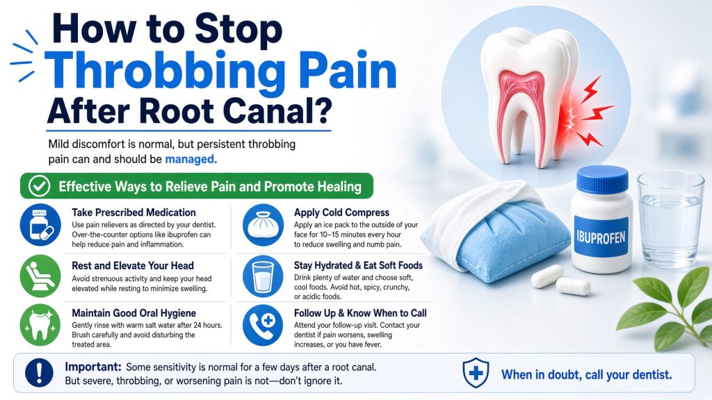 How to Stop Throbbing Pain After Root Canal