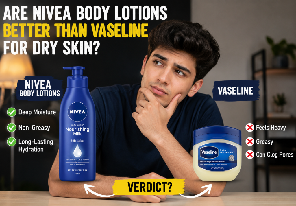 I am a Genz Man. Are Nivea Body Lotions Better Than Vaseline for Dry Skin