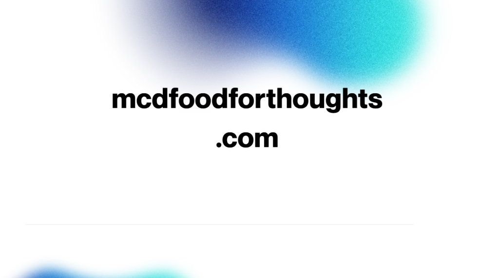 mcdfoodforthoughts.com