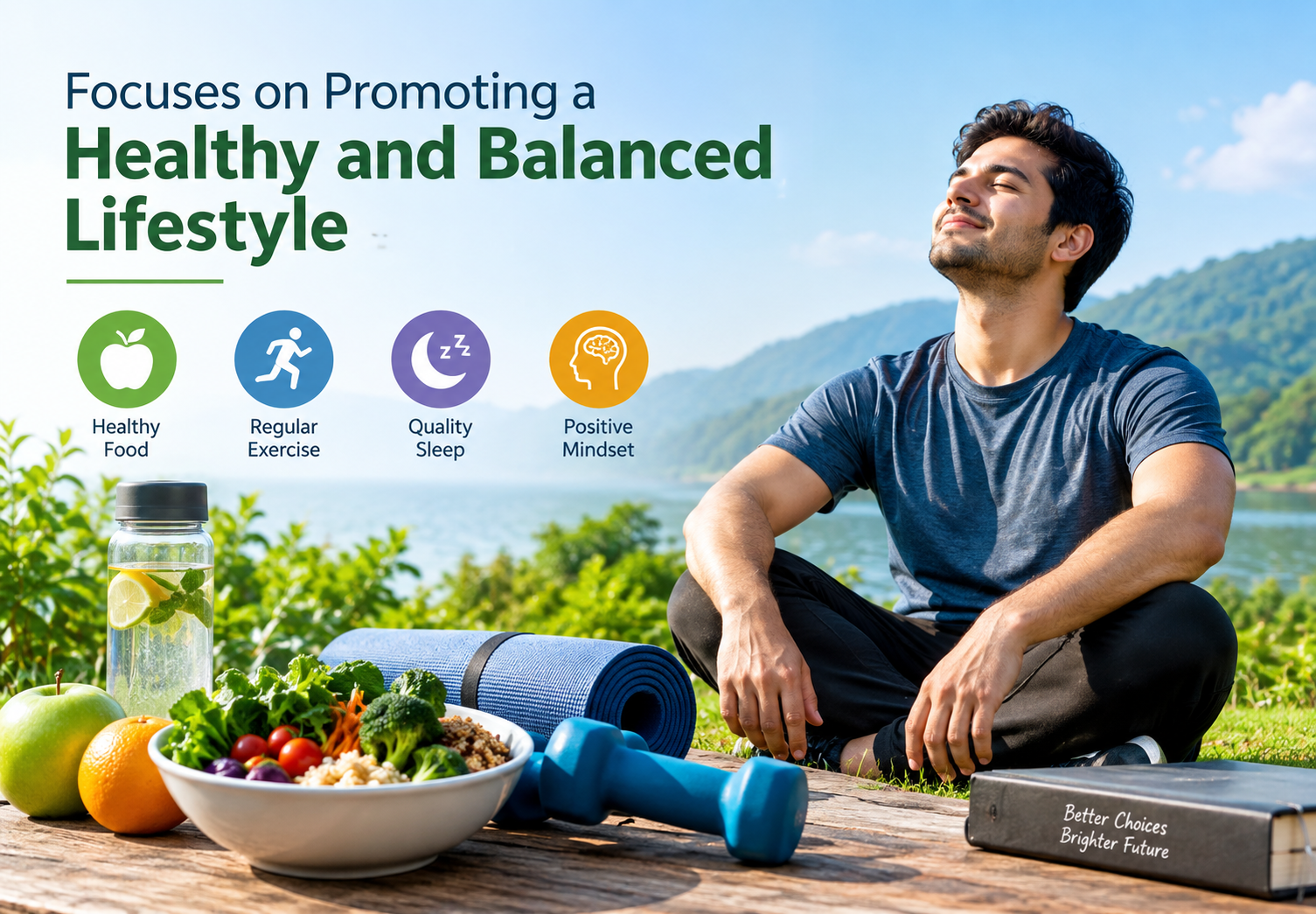 Zeesdew healthy life five pillars: food, movement, sleep, stress and preventive care